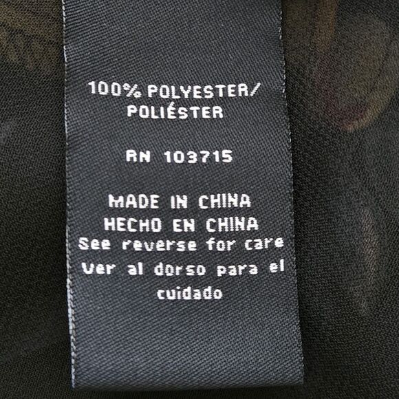 NWT Zac & Rachel Yellow Black Floral Sleeveless Asymm Double-Layer Tunic Top XL - Picture 8 of 10